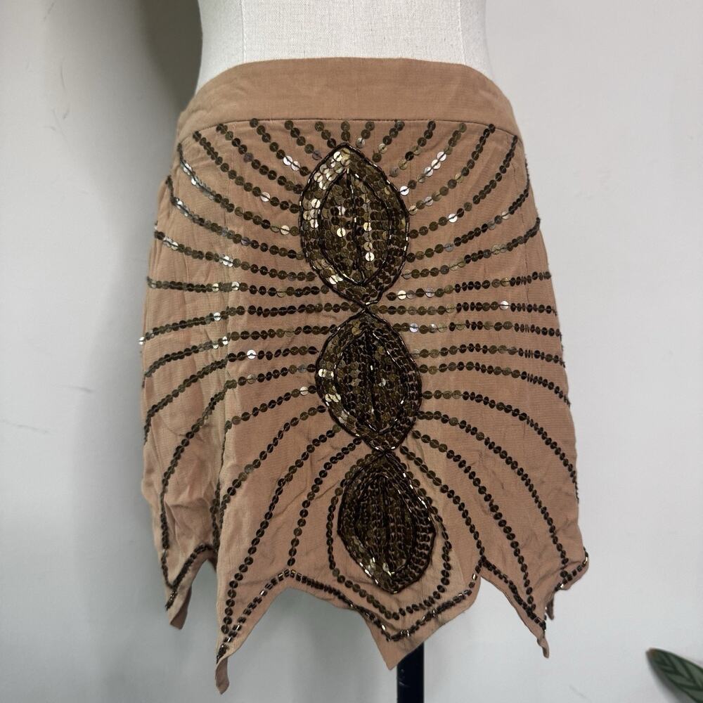 Y2K Beaded Mini Skirt Fairy Grunge Festival Indie Sleaze 00s